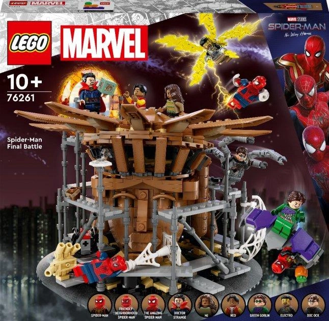 Конструктор Lego Spider man 10782 Лего Человек паук Схватка Халка и Носорога на грузовиках