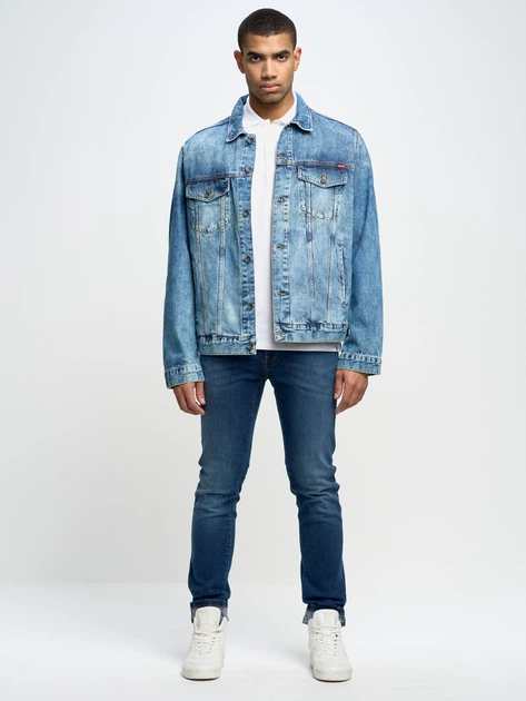 Jeansy slim fit męskie Big Star Martin 553 W34-L32 Ciemnoniebieskie (5900714378844) - obraz 3