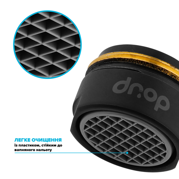 Набор для экономии воды DROP PM2+MULTI120GBL (лейка для душа + 2 аэратора) - Экономия 66%, черный - изображение 7