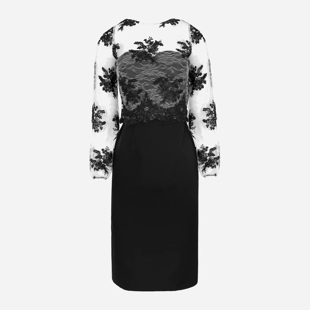 Sukienka ołówkowa damska Makover K013 M Czarna (5903068459306) - obraz 3