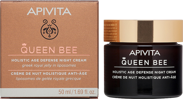 Крем для обличчя Apivita Queen Bee Night Cream 50 мл (5201279080945) - зображення 1