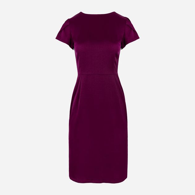 Sukienka ołówkowa damska Makover K041 M Bordowa (5903068463303) - obraz 3