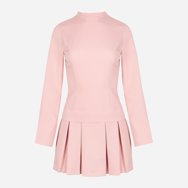 Sukienka trapezowa damska Makover K021 S Różowa (5903068460418) - obraz 3