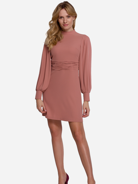 Sukienka ołówkowa damska Makover K078 XL Różowa (5903068495205) - obraz 1
