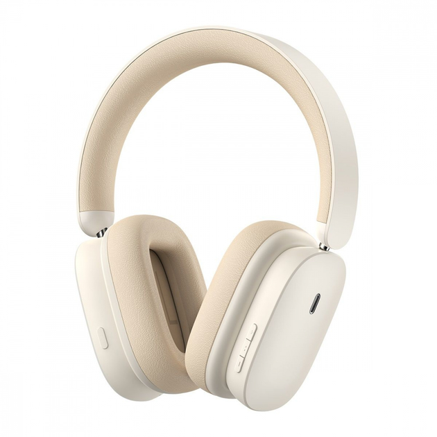 Беспроводные накладные наушники Baseus Bowie H1 с шумопоглощением white ...