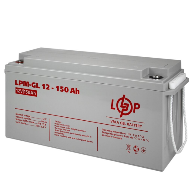 Аккумулятор гелевый LogicPower LPM-GL 12V - 150 Ah (4155) – фото ...