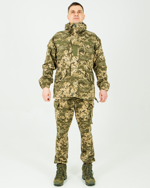 Костюм Горка камуфляж Пиксель, куртка с капюшоном, ткань рипстоп 56/58 - изображение 1