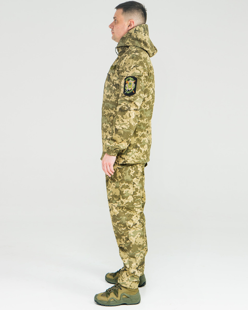 Костюм камуфляжный Горка пиксель утепленный на флисе, куртка с капюшоном, ткань грета, №1 Куртка на флисе , 48 - изображение 2