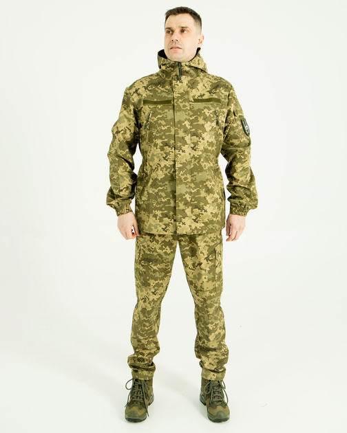 Костюм Горка НП камуфляжный Пиксель, куртка с капюшоном, ткань грета, 52 - изображение 1
