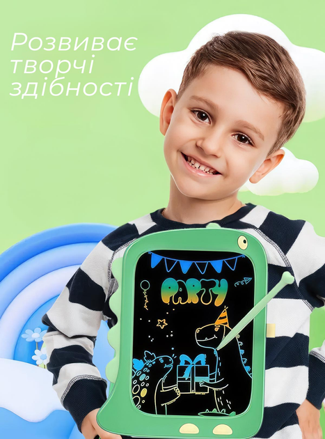 Дитячий LCD планшет для малювання зі стилусом / кольорова дошка ...