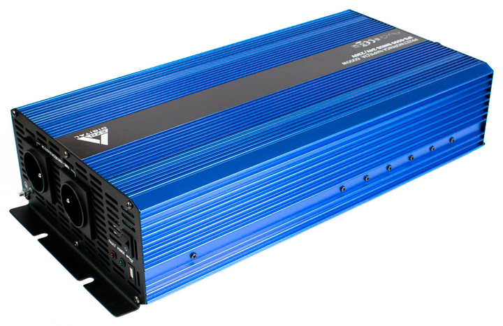 Автомо6більний інвертор AZO Digital SINUS IPS-6000S 6000W з модифікованою синусоїдою 24-230V DC-AC (5903332566273) - зображення 2
