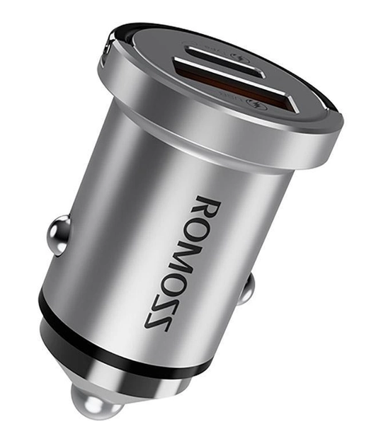 Автомобильное зарядное устройство Romoss 20W USB/Type-C (AU20T-10-S14) - Фото 2 Автомобильное зарядное устройство Romoss 20W USB/Type-C (AU20T-10-S14) - изображение 2