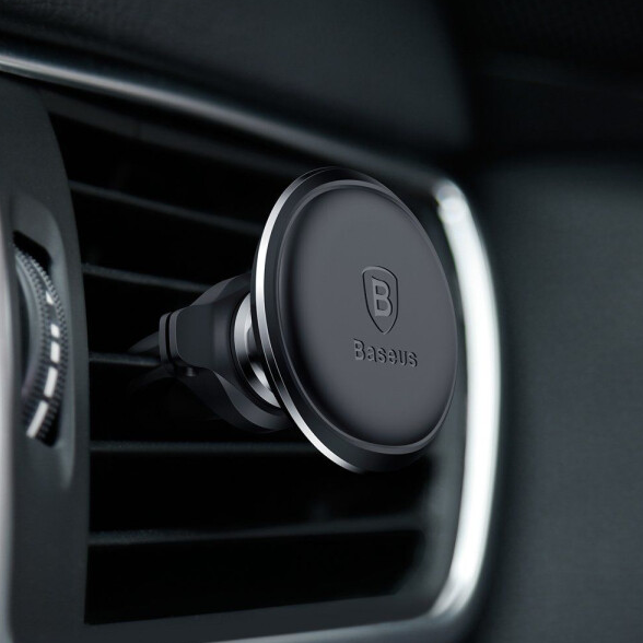 Автоутримувач Baseus Magnetic Air Vent Car (SUGX020001) чорний - зображення 4