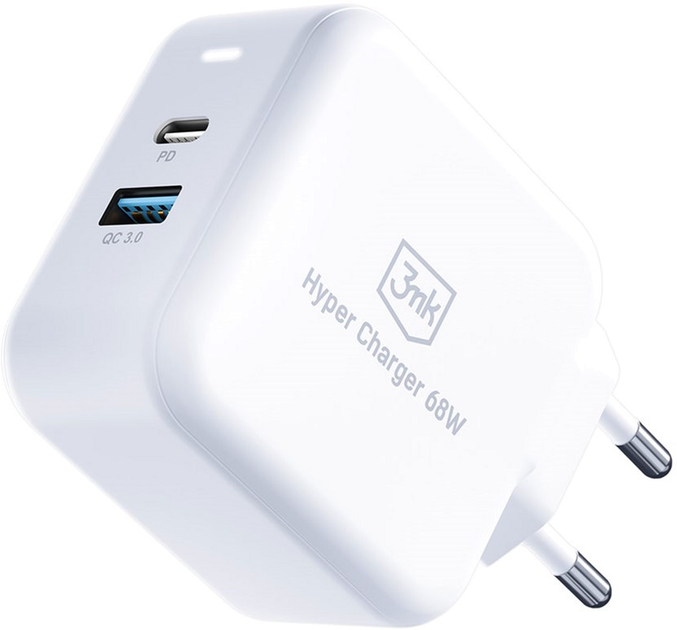 Зарядний пристрій 3MK Hyper Charger 68 W USB USB-C (5903108515153) - зображення 2