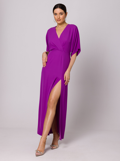 Sukienka damska wieczorowa Makover K163 XXL Lawendowa (5905563700716) - obraz 3