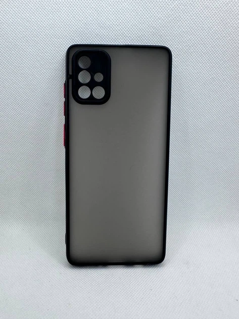 Чехол Sport Matt для Samsung Galaxy A71 Черный - изображение 3