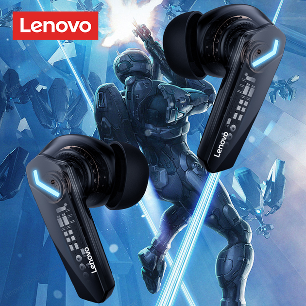 Оригинальные TWS наушники Lenovo GM2Pro Black - Фото 4 Оригинальные TWS наушники Lenovo GM2Pro Black - изображение 4