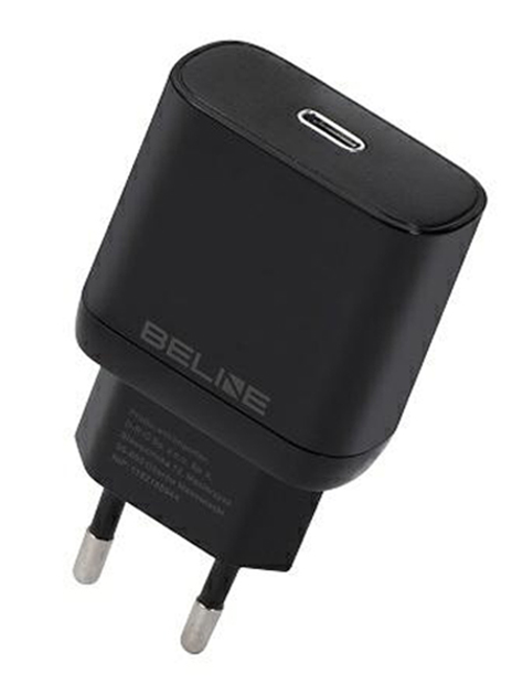Мережевий зарядний пристрій Beline 25 W 1 x USB Type-C PD 3.0 GaN Black (5905359813361) - зображення 1