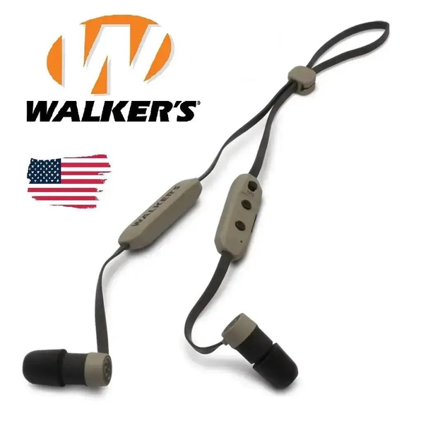 Активні навушники Walker's Flexible Ear Bud Rope Hearing Enhancer NRR (оцінка зниження шуму) 29 дБ - зображення 1