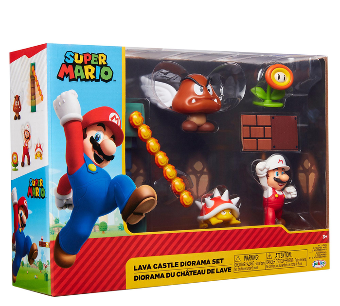 Figurki Jakks Pacific Super Mario Lava Castle z akcesoriami (192995400153) - obraz 3