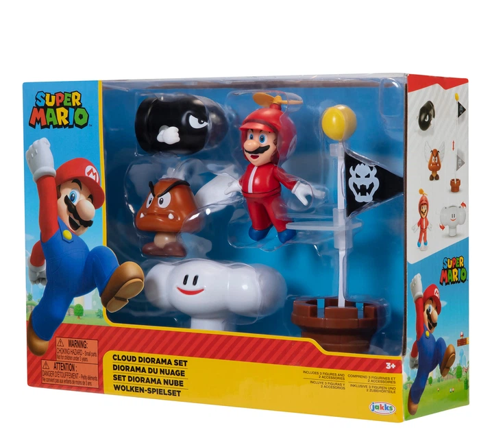 Figurki Jakks Pacific Super Mario Cloud Diorama z akcesoriami (192995401990) - obraz 3