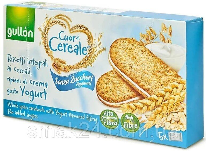 Печенье-сэндвич без сахара злаковое с йогуртовым кремом Cuor di Cereale ...
