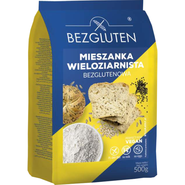Суміш без глютену мультизернова Bezgluten 500 г - зображення 2