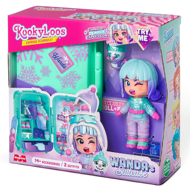 Фігурки Magic Box Wanda Wardrobe Walizka KookyLoos з аксесуарами 1 шт (8431618024027) - зображення 3