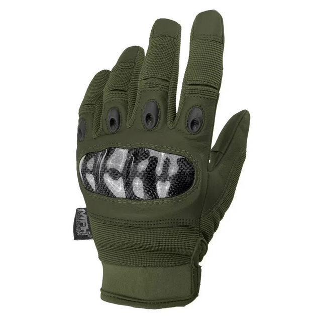 Тактичні рукавиці MFH Tactical Gloves Mission - Olive XL - изображение 1
