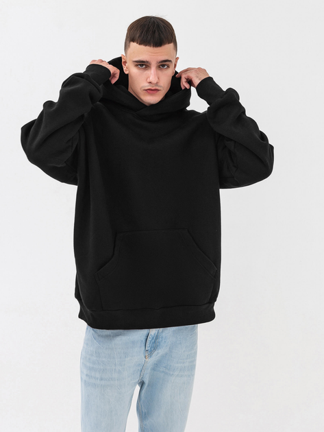 Худи утепленное оверсайз мужское Ray Oversize Unisex U0404M L/XL Black ...