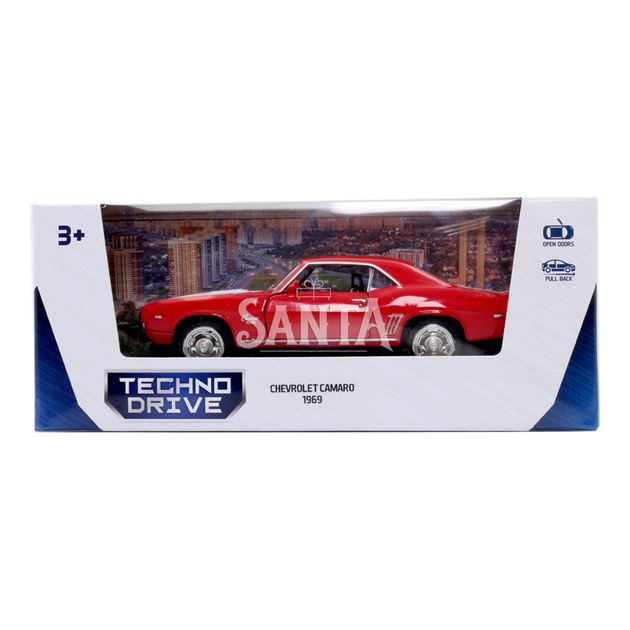 Игрушечная машинка металлическая Chevrolet Camaro 1969, шевроле