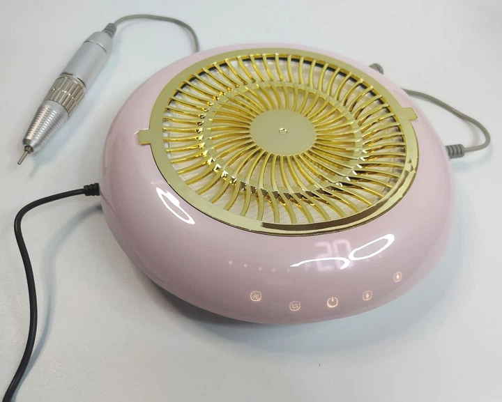 Фрезер для маникюра JMD 803 Pro, 60 Вт, 35 000 об/мин, с вытяжкой, Розовый - изображение 3