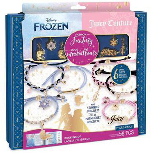Набір для виготовлення браслетів Make It Real Juicy Couture Fashion Fantasy Kraina Lodu (695929044411) - зображення 1