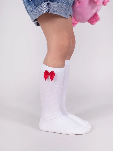 Zestaw podkolanówek dziecięcych dla dziewczynki YOCLUB 3Pack Girl's Knee-High Socks SKA-0098G-010B 31-34 3 pary Biały (5904921614078) - Zdjęcie 4 Zestaw podkolanówek dziecięcych dla dziewczynki YOCLUB 3Pack Girl's Knee-High Socks SKA-0098G-010B 31-34 3 pary Biały (5904921614078) - obraz 4