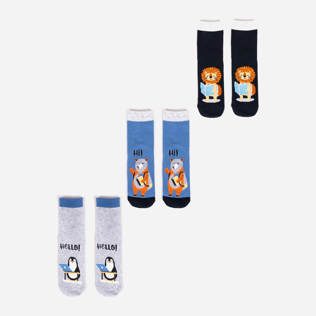Zestaw skarpetek dla dzieci YOCLUB 3Pack Socks SKA-0038C-AA00 23-26 3 pary Multicolour (5904921605977) - obraz 1