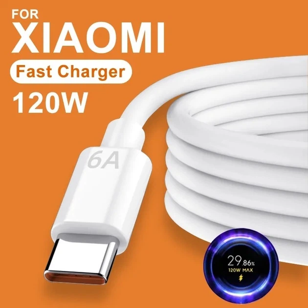 120W Chargeur Rapide USB Pour Xiaomi 14 Ultra/11T Pro/12T Pro
