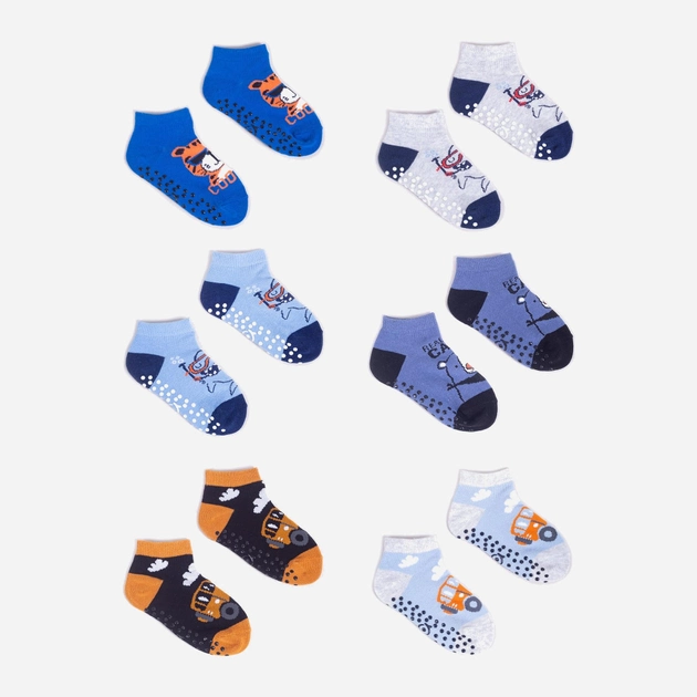Zestaw skarpetek dla dzieci YOCLUB 6Pack Boy's Ankle Socks SKS-0089C-AA0A-002 31-34 6 par Multicolour (5904921626644) - obraz 1