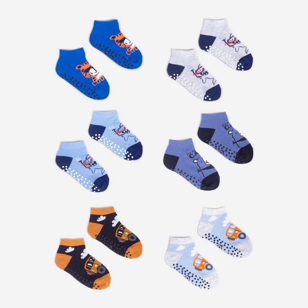 Zestaw skarpet dla dzieci YOCLUB 6Pack Boy's Ankle Socks SKS-0089C-AA0A-002 31-34 6 par Multicolour (5904921626644) - obraz 1