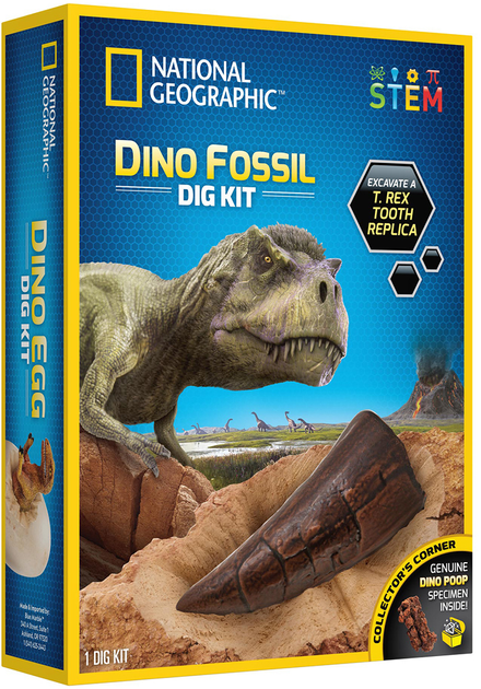 Zestaw doświadczalny National Geographic Skamieliny dinozaura wykopaliskowy (810070620257) - obraz 1