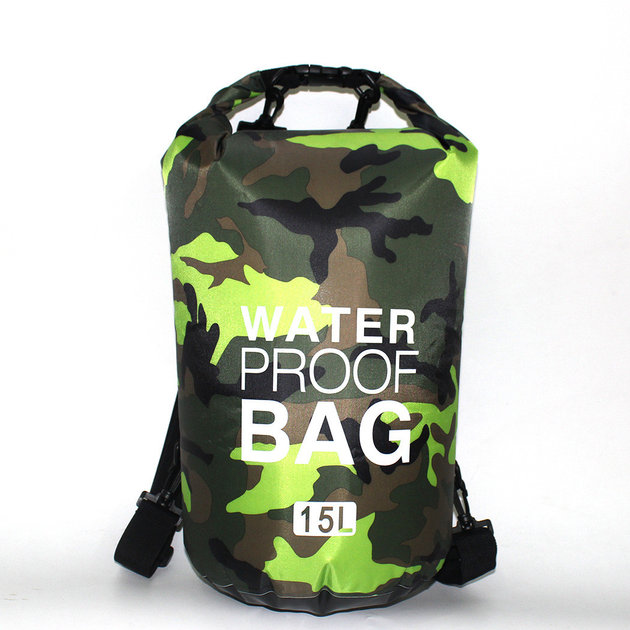 Камуфляжный мешок туристический Water Proof 15L SH019 15L Зеленый - изображение 1
