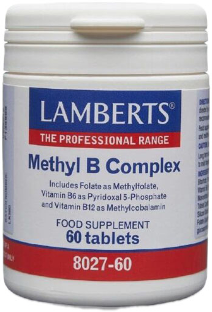 Kompleks witamin Lamberts Methyl B Complex 60 caps (5055148410698) - obraz 1