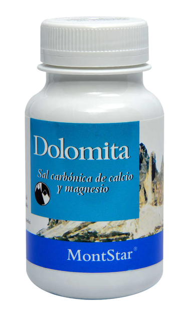 Suplementacja mineralna diety Montstar Dolomita Plus 90 tabs (8436021820099) - obraz 1