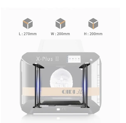 3D-принтер QIDI X-Plus 2, промислового класу,друк з нейлону/вуглецевого волокна, екструдер нового покоління - зображення 3