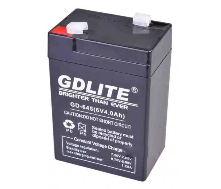 Аккумулятор для торговых весов фонарей светильников 6V 4A GDLITE GD-645 ...