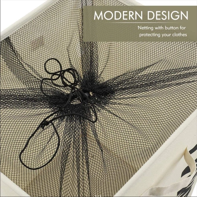 Корзина складная для белья и игрушек, Тканевая корзина для белья с ручками ROLLING BAG AND243 - Фото 4 Корзина складная для белья и игрушек, Тканевая корзина для белья с ручками ROLLING BAG AND243 - изображение 4