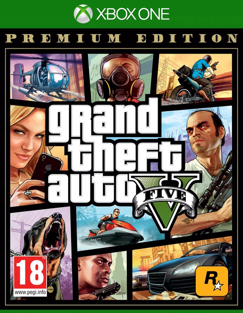 Gra Xbox One Grand theft auto V premium edition (Blu-ray płyta) (5026555362498) - obraz 1