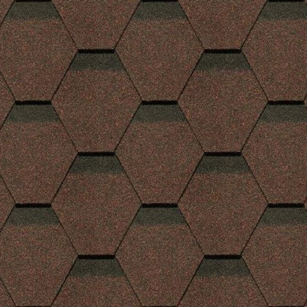 Битумная черепица Matizol Strong Uni Коричневый оттененный – фото ...