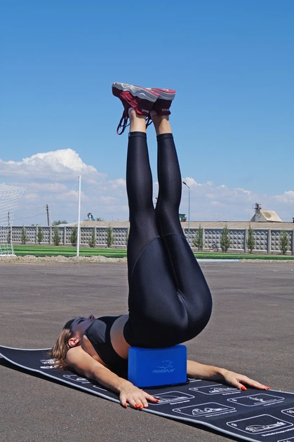 Блок для йоги PowerPlay 4006 Yoga Brick Синій - зображення 2