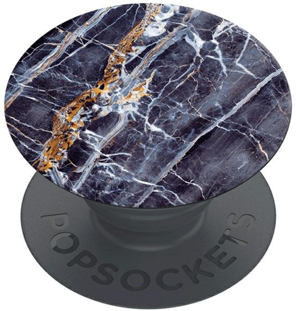 Тримач і підставка для телефона PopSockets Gold On Dark Marble (4062519700839) - зображення 1