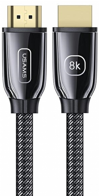 Kabel Usams U67 8K UltraHD HDMI - HDMI 2.1 2 m Czarny (6958444969398) - obraz 1